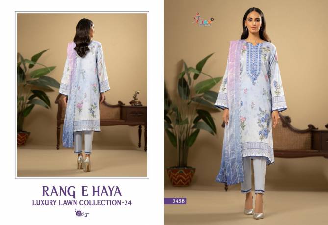 Rang E Haya Luxury Lawn Collection Vol 01 By Shree Pure Cotton Pakistani Suits Wholesale Market In Surat
 